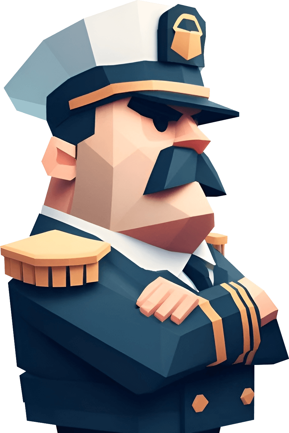 navy character idling
